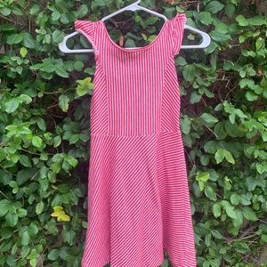 Zara Red and white stripped dress
